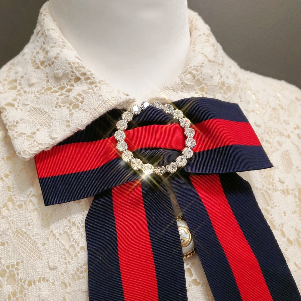 Gucci Trimmed Lace Dress